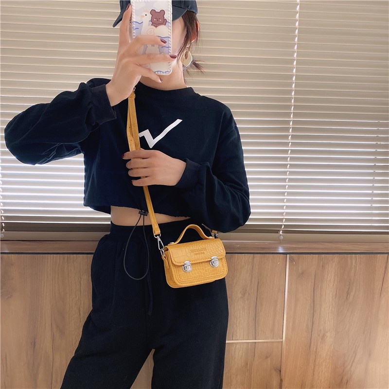 Túi đeo chéo vai IELGY thiết kế đơn giản thời trang dành cho nữ