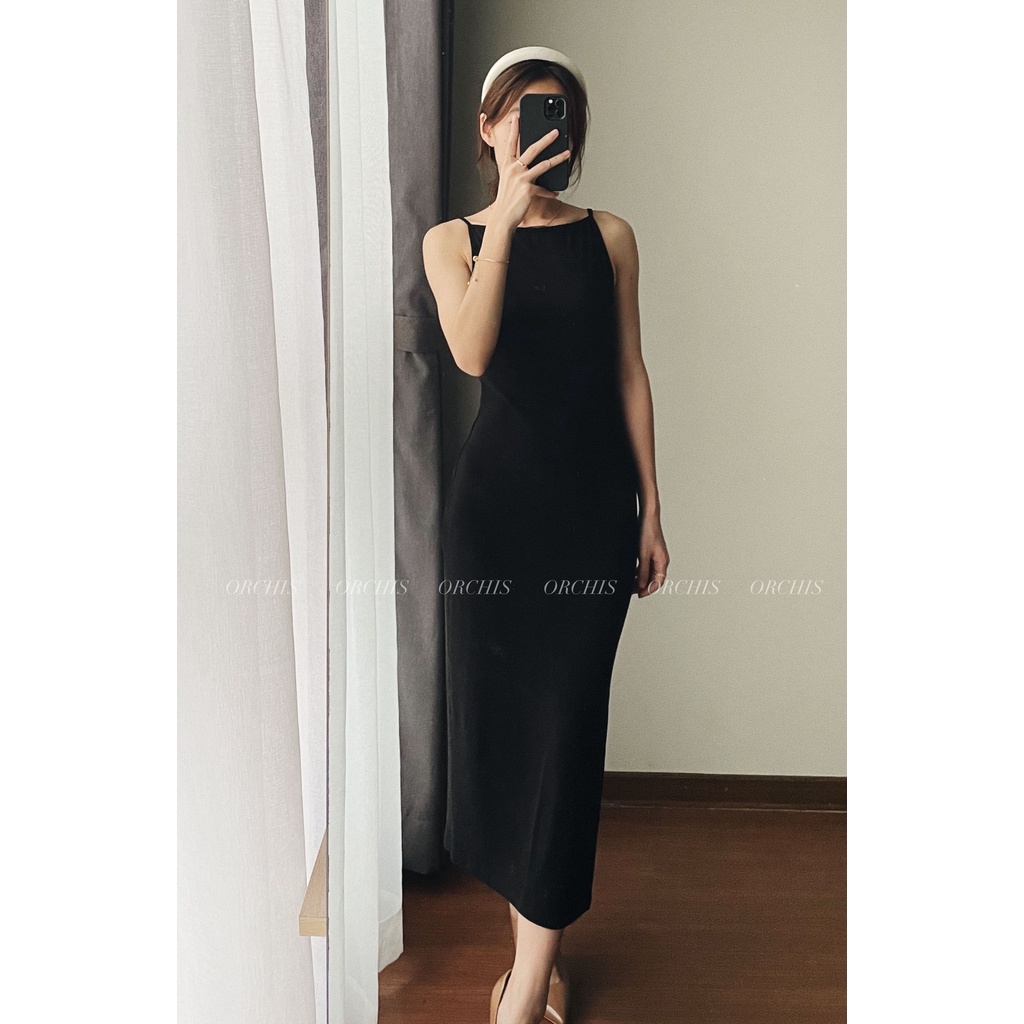 ORCHIS Váy cổ thuyền thun cotton 100% (Ảnh thật) | BigBuy360 - bigbuy360.vn