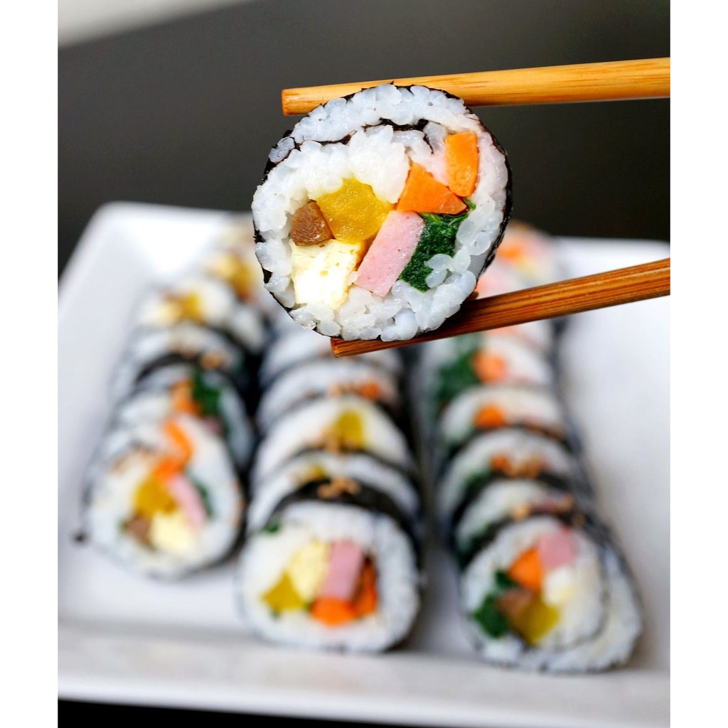 [GÓI 5 LÁ]Rong biển cuộn cơm/ Lá kim cuốn cơm Hàn Quốc O'food 10g (dùng làm gimbap,sushi,...)