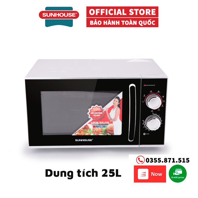 [Nowship] Lò vi sóng 25L SUNHOUSE SHD4823 [Hàng chính hãng 100%]