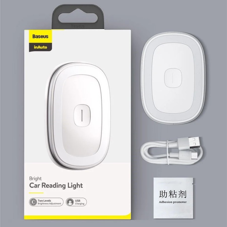 [Chính Hãng - Sẵn] Đèn đọc sách pin sạc dùng trong xe hơi Baseus Bright Car Reading Light_ LV832-New 100%