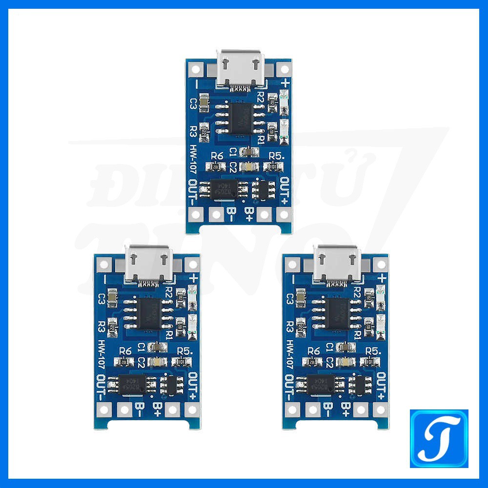 Mạch Sạc Pin Lithium - Li-ion - 18650 Có Bảo Vệ Pin