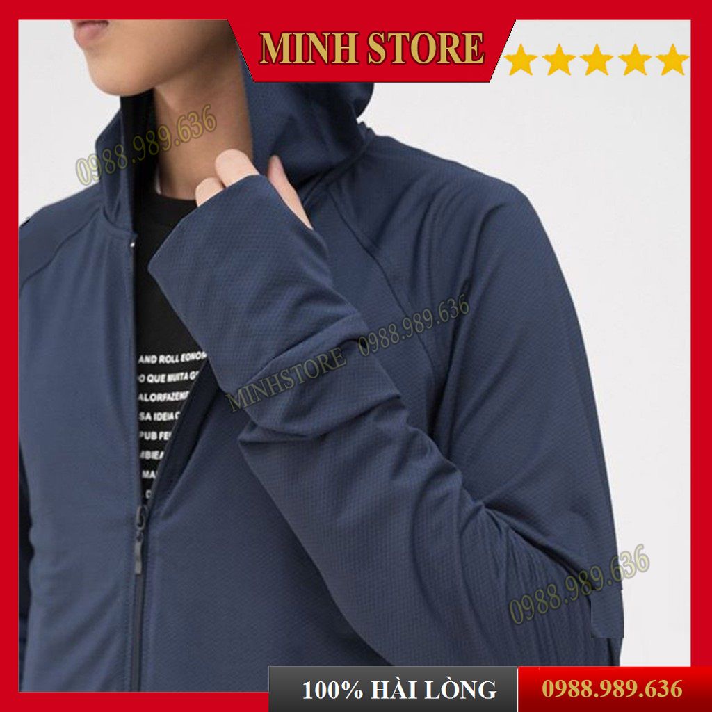 Áo chống nắng nam co dãn thoáng mát, áo khoác đi nắng chất vải kim cương cao cấp ACN01 - Minhstore