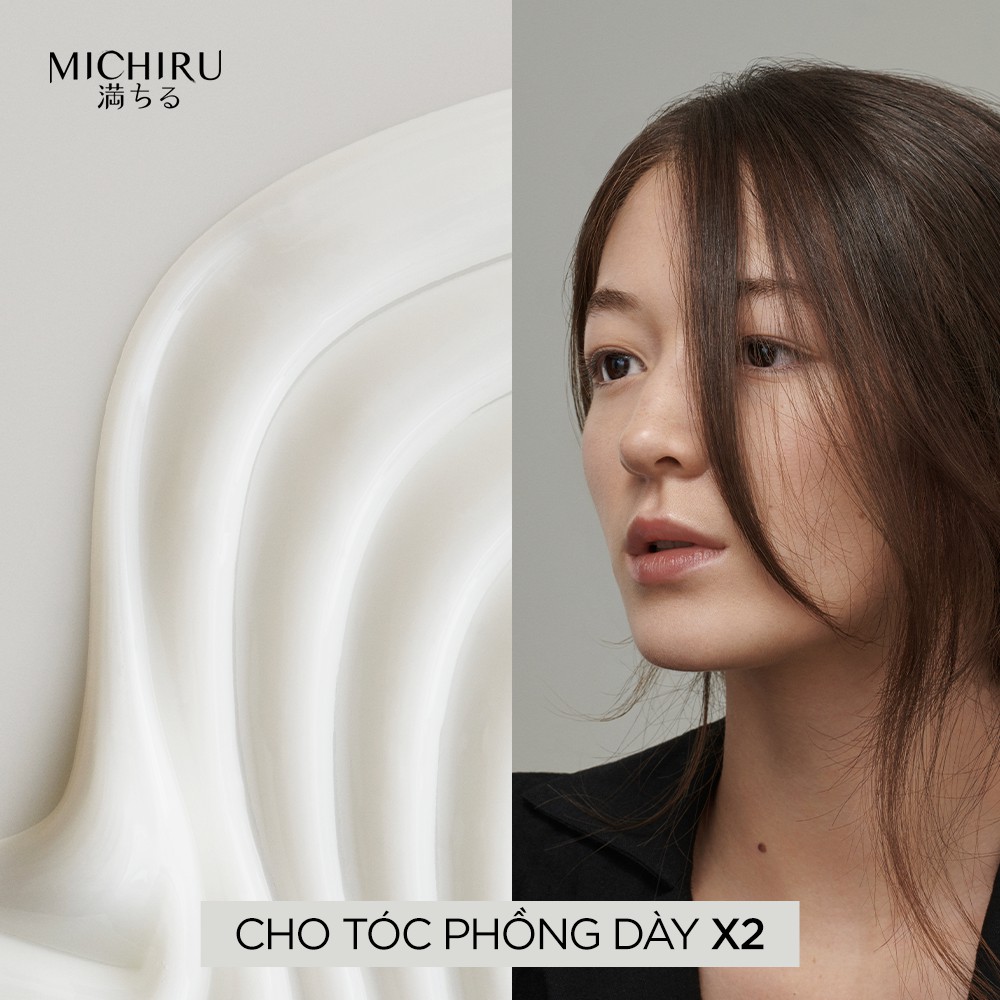 Dầu xả Michiru ngăn ngừa rụng tóc cho da đầu khô, nội địa Nhật cao cấp giúp mềm mượt tóc 180g