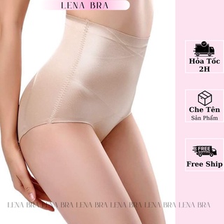 Quần lót nữ LENABRA, quần gen bụng satin cạp cao nâng mông định hình bụng