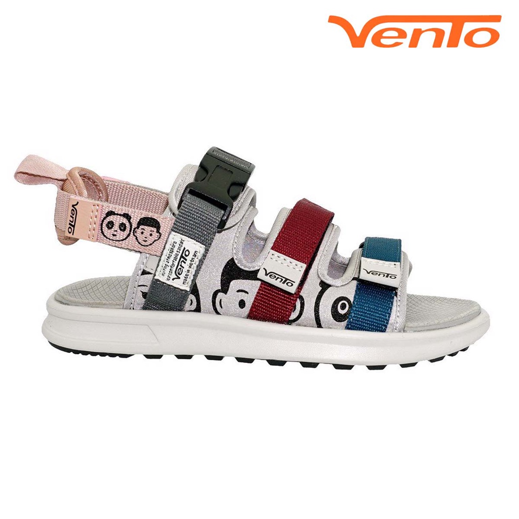 Giày Sandal Vento Nữ NB80 Màu Đen Họa Tiết Streetstyle