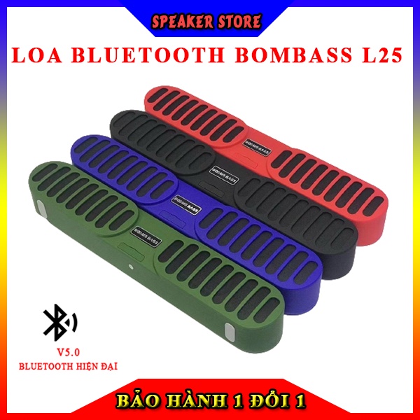 Loa Bluetooth Bombass L25 2 loa Bass mạnh Âm thanh lớn, siêu hay Bảo hành 1 đổi 1 trong 3 tháng