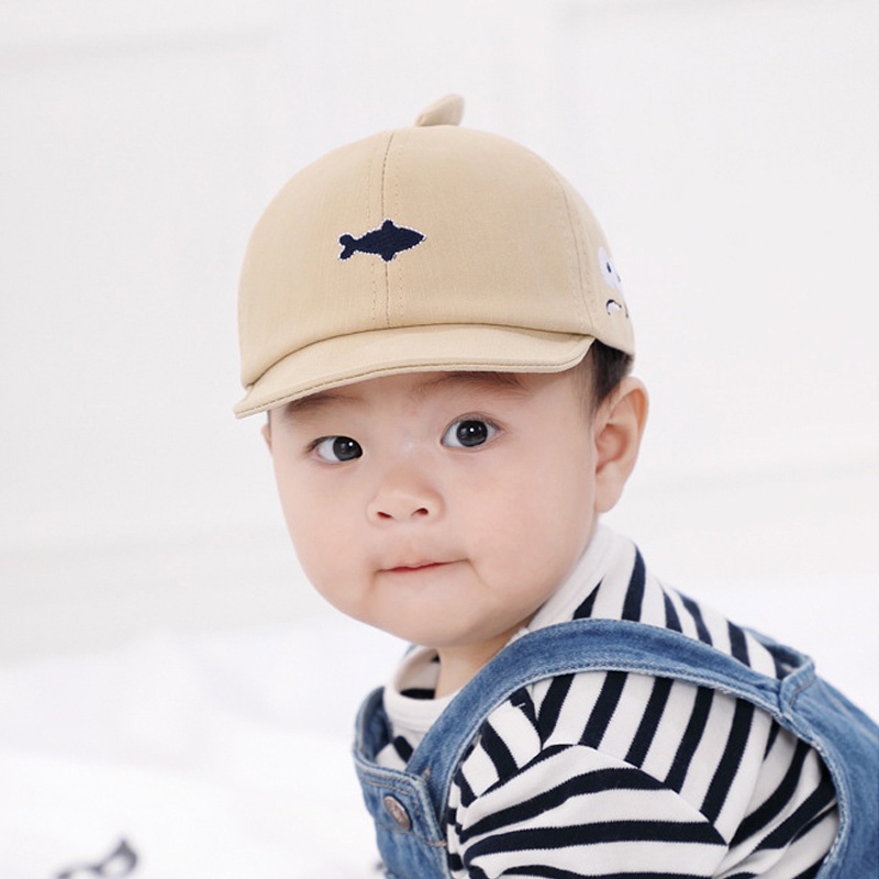 Mũ Cotton Mềm Chống Nắng Thêu Họa Tiết Hoạt Hình Thời Trang Xuân Hè Cho Bé Sơ Sinh