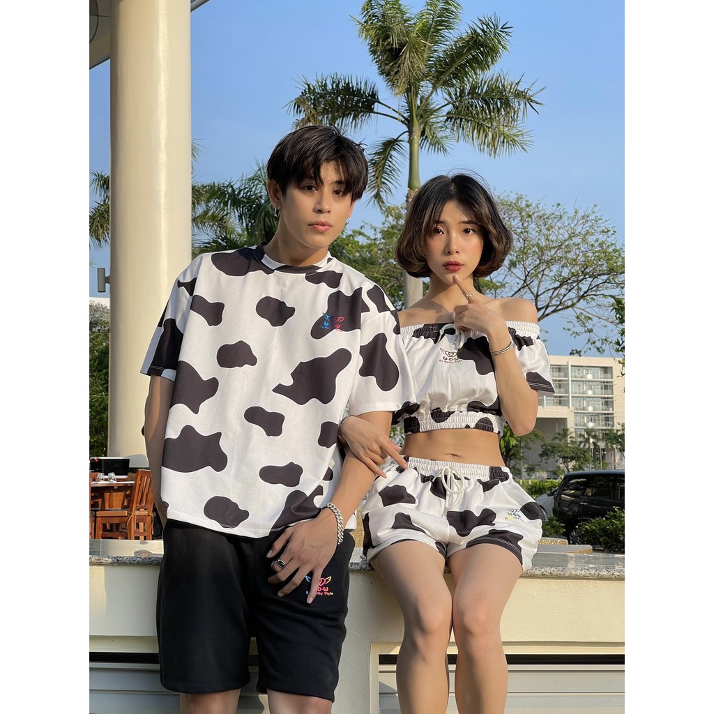 [Mã FAGREEN245 giảm 10% tối đa 30K đơn 99K] SET UNISEX ÁO THUN + QUẦN NGỐ BÒ SỮA ĐEN NATTHY STYLE | BigBuy360 - bigbuy360.vn
