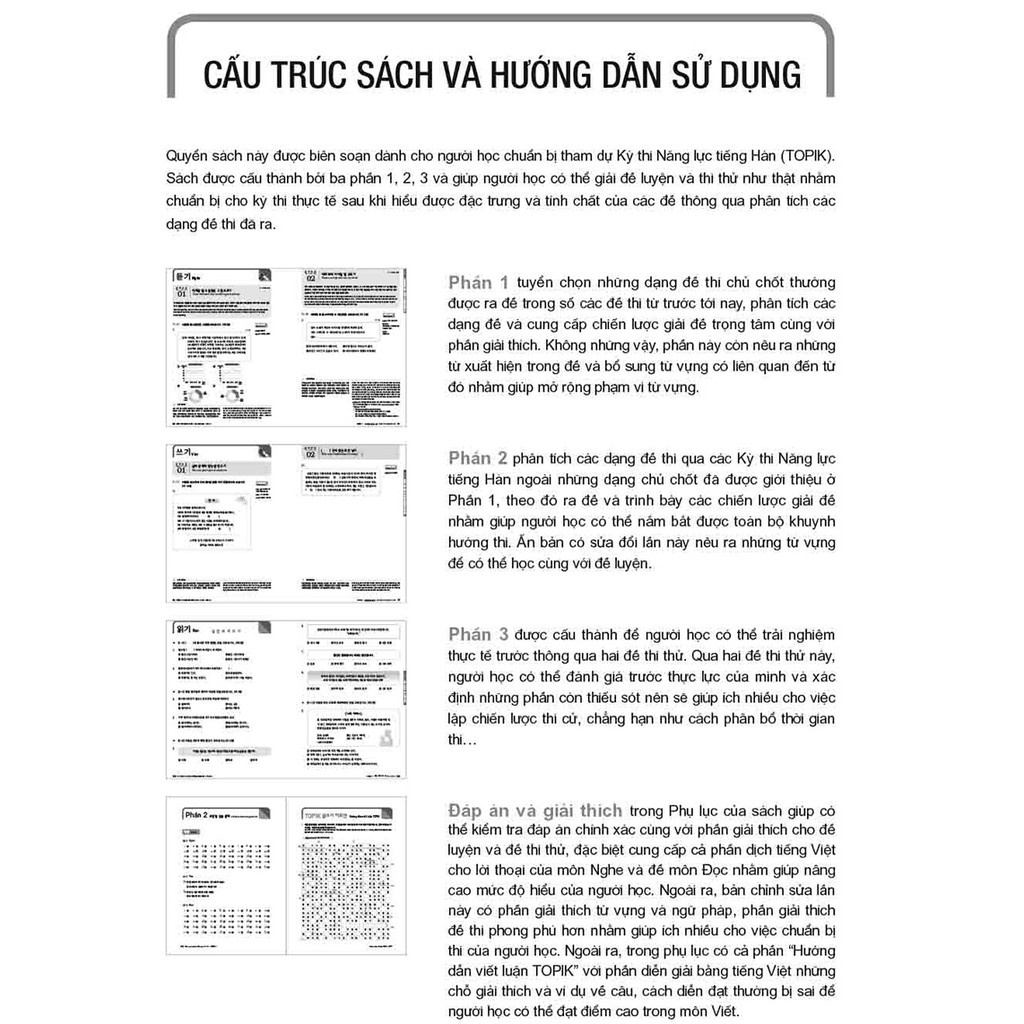 Sách - Cẩm nang luyện thi năng lực tiếng Hàn TOPIK II  - FirstNews Tặng Kèm Bookmark