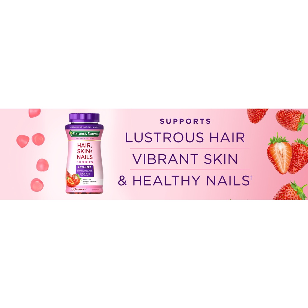 KẸO DẺO NATURE'S BOUNTY HAIR, SKIN & NAILS GUMMIES