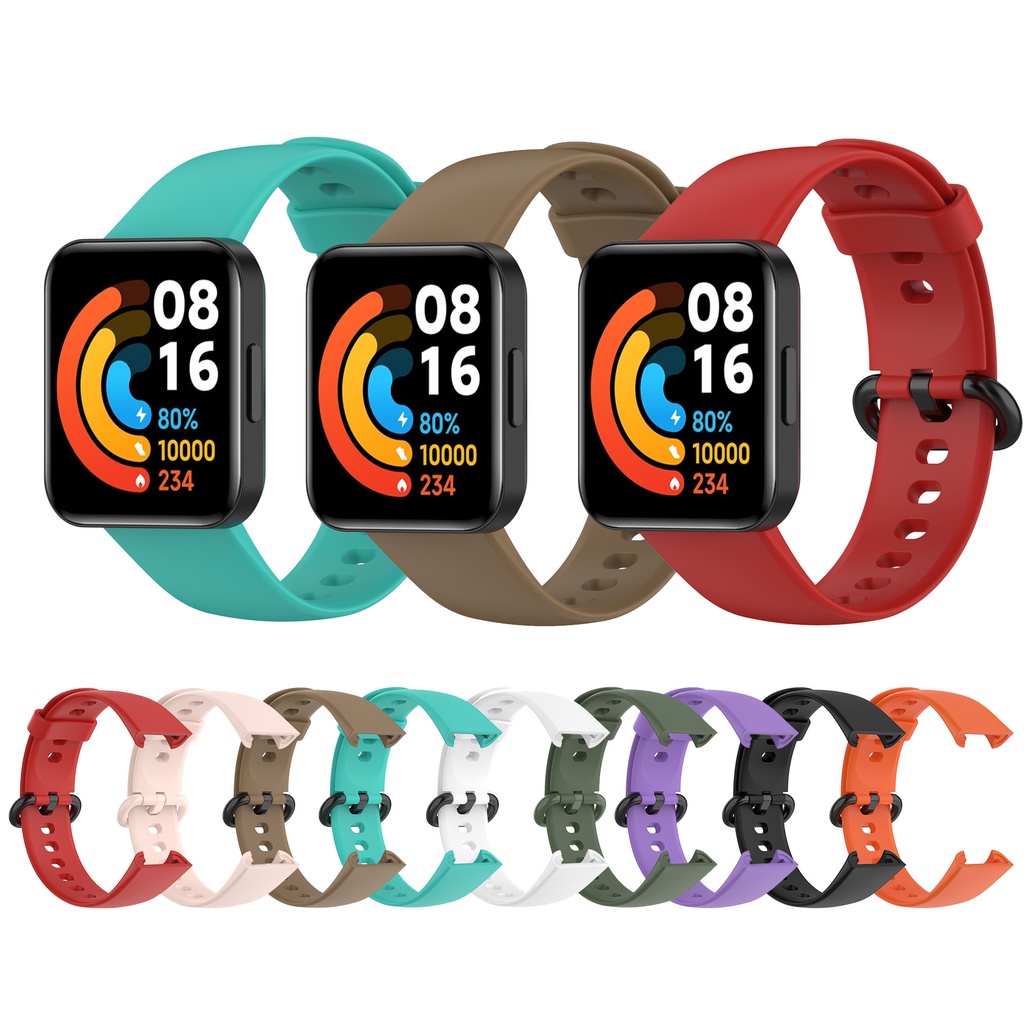Dây đeo silicon mềm thay thế cho đồng hồ thông minh Xiaomi Redmi Watch 2 Lite