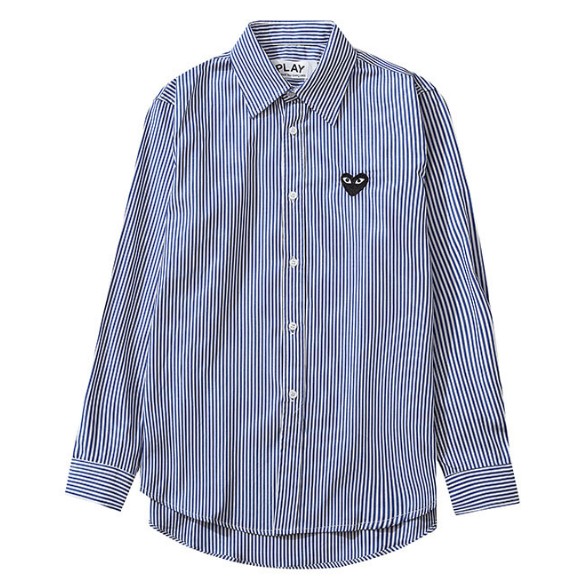 Thời trang cổ điển play comme des garcons CDG Áo dài tay đàn ông và đàn bà