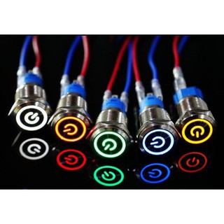 Nút Nguồn Led 12, 16mm, led 9~30vol