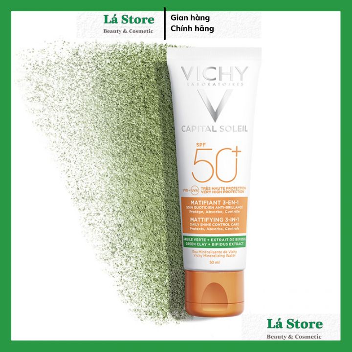 Kem Chống Nắng Vichy Capital Soleil Anti Shine SPF 50+ 50ml Mẫu Mới