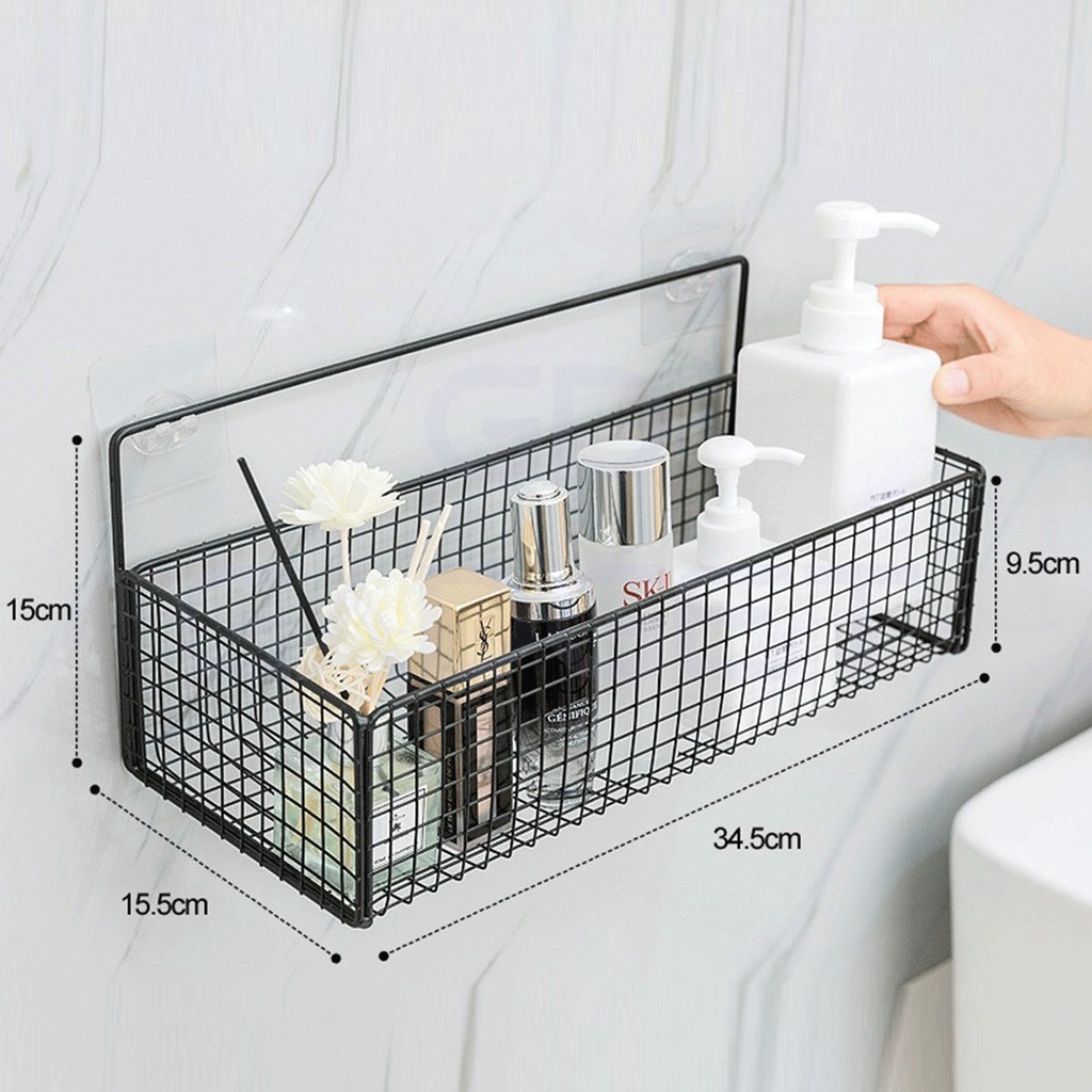Giỏ Đựng Đồ Dùng Gắn Góc Tường Tiện Dụng Cho Nhà Tắm