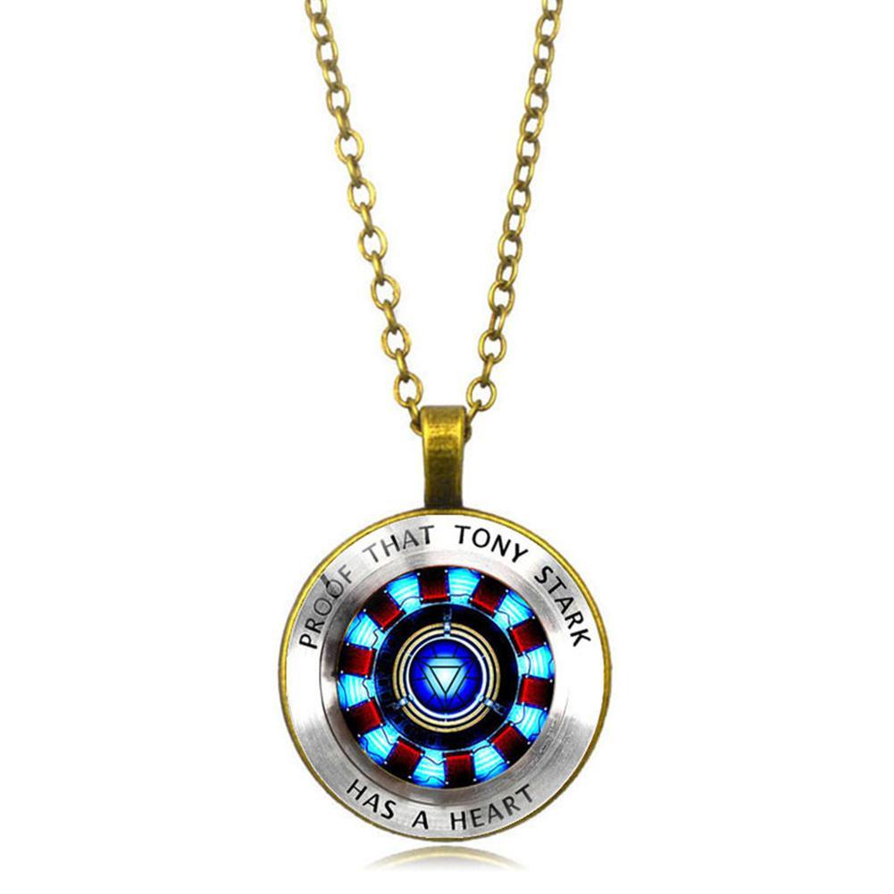 Vòng cổ Mặt Hình Iron Man Trái Tim Thời Trang T4E9