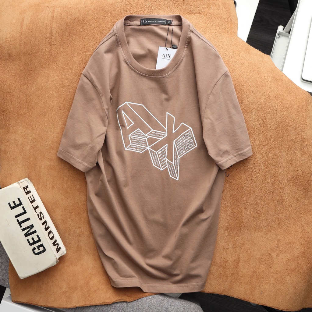 Áo Thun Phông Nam Nữ Oversize Unisex Logo A/X Tee Cotton Premium Form Rộng Tay Ngắn NICEMENAX3
