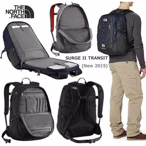 Balo thể thao [ HÀNG XUẤT KHẨU ] Balo TNF Surge II Transit - Thiết kế thông minh chống nước tốt BẢO HÀNH 12 tháng