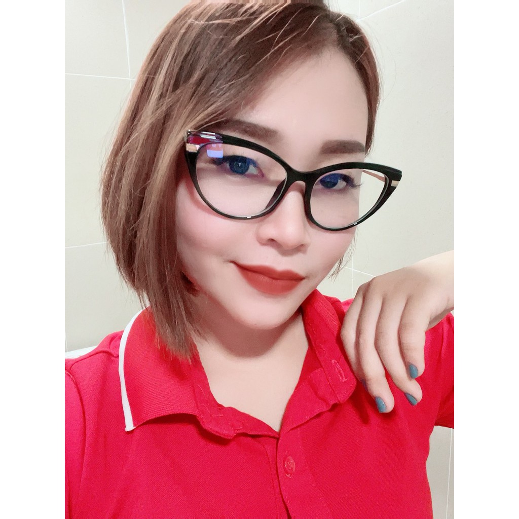 Gọng Kính Cận Nữ Lilyeyewear Mắt Mèo Chất Liệu Hợp Kim Không Gỉ Kiểu Dáng Thời Trang 87025