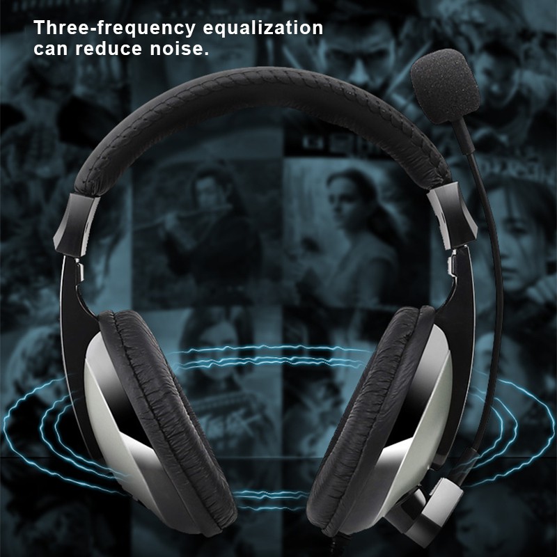 Tai Nghe Trùm Đầu Chơi Game Có Dây Chuẩn 3.5mm Kèm Mic