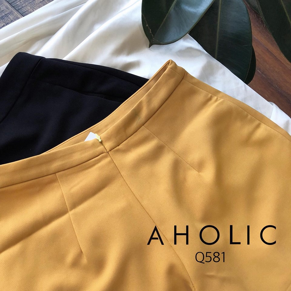 Quần váy form A chất tuyết mưa 2 màu basic Aholic Q581