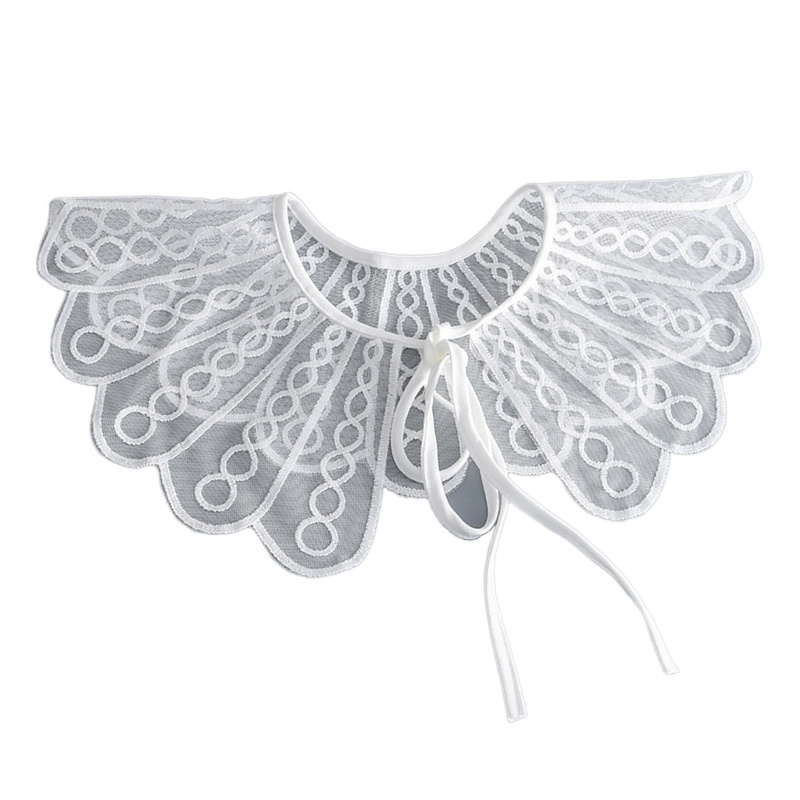 Vỏ Bọc Cổ Áo Dạng Lưới Xoắn Ốc Có Thể Tháo Rời Cho Nữ