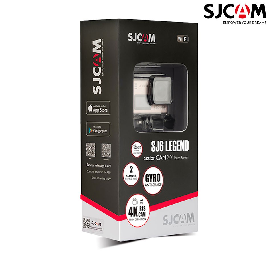 Camera hành trình SJCAM SJ6 legend 2 màn hình trước và màn hình sau cảm ứng