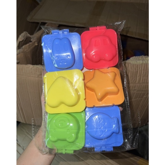 Set 6 khuôn cơm tạo hình