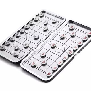 Bộ cờ tướng nam châm bỏ túi, 2 mặt kim loại nhỏ gọn tiện lợi