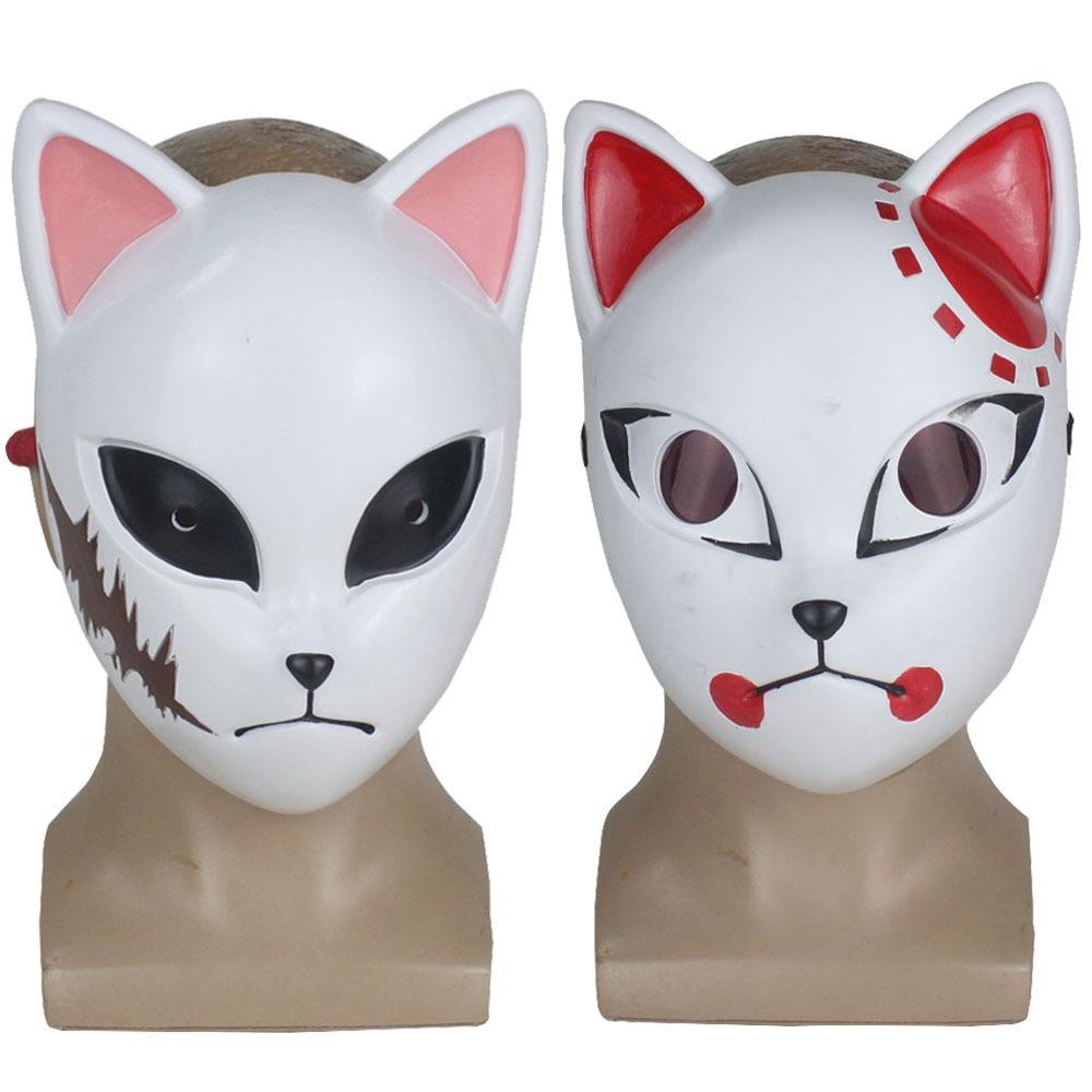 Mặt nạ mask cosplay Tanjiro Sabito Makomo Kimetsu no Yaiba demon slayer