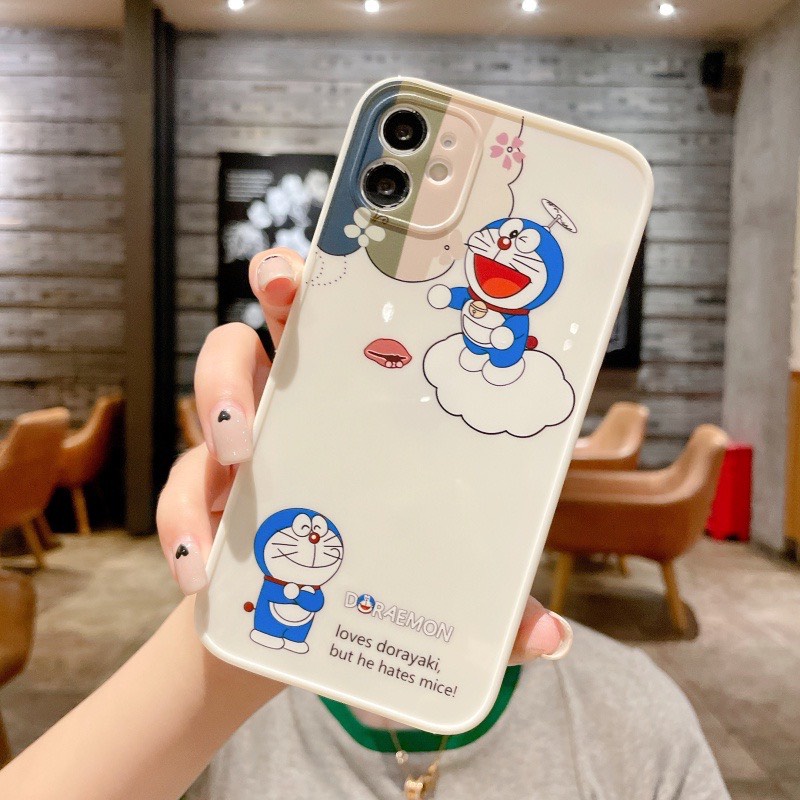 Ốp lưng hình doremon cạnh vuông giả lp12 5/5s/6/6plus/6s/7/7plus/8/8plus/x/xr/xs/11/12/pro/max
