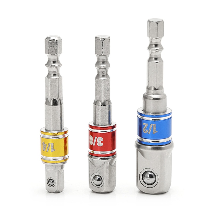 Set 3 Đầu Tua Vít Lục Giác 1 / 4 &quot;3 / 8&quot; 1 / 2 &quot;Chuyên Dụng