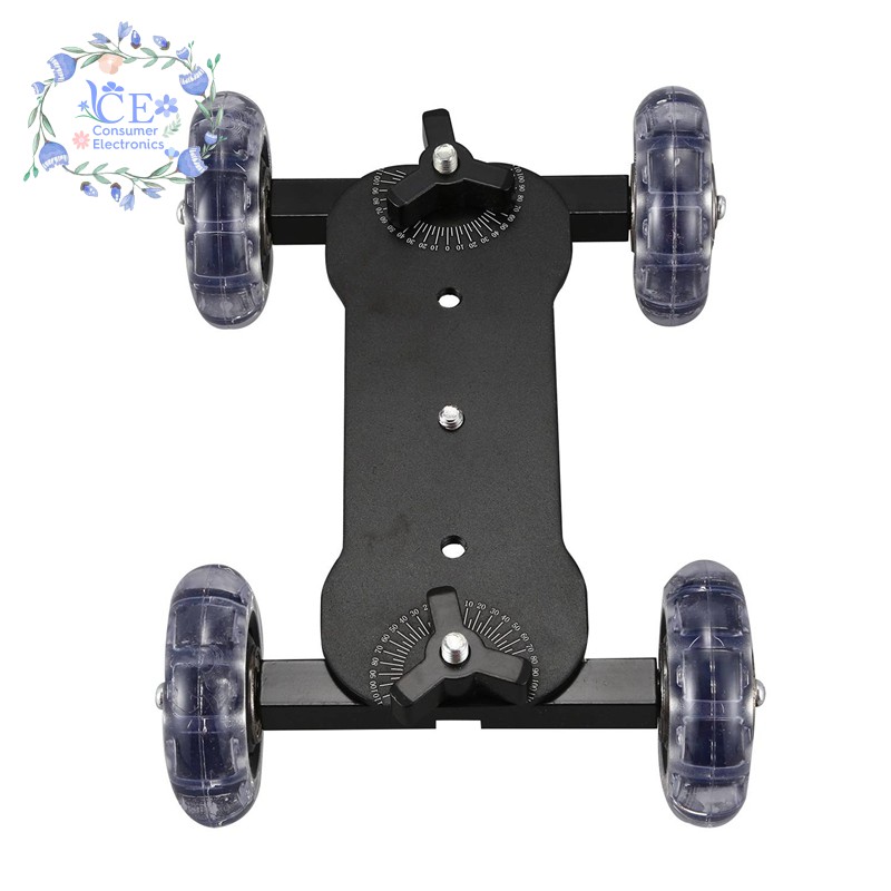 ◇ Mobile Rolling Sliding Dolly Stabilizer Skater Slider 11 Inch Articulating Magic Arm Camera Rail Stand Photography Car