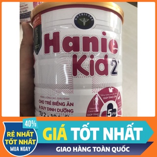 Sữa Hanie Kid 2+ 900g cho trẻ trên 2 tuổi biếng ăn và suy dinh dưỡng, tăng cân sau 2 tháng