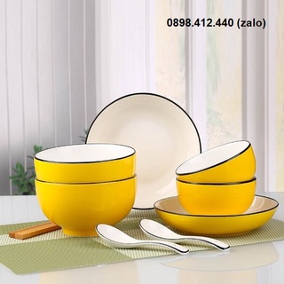 Bộ chén tô dĩa sứ - bộ chén tô dĩa sứ