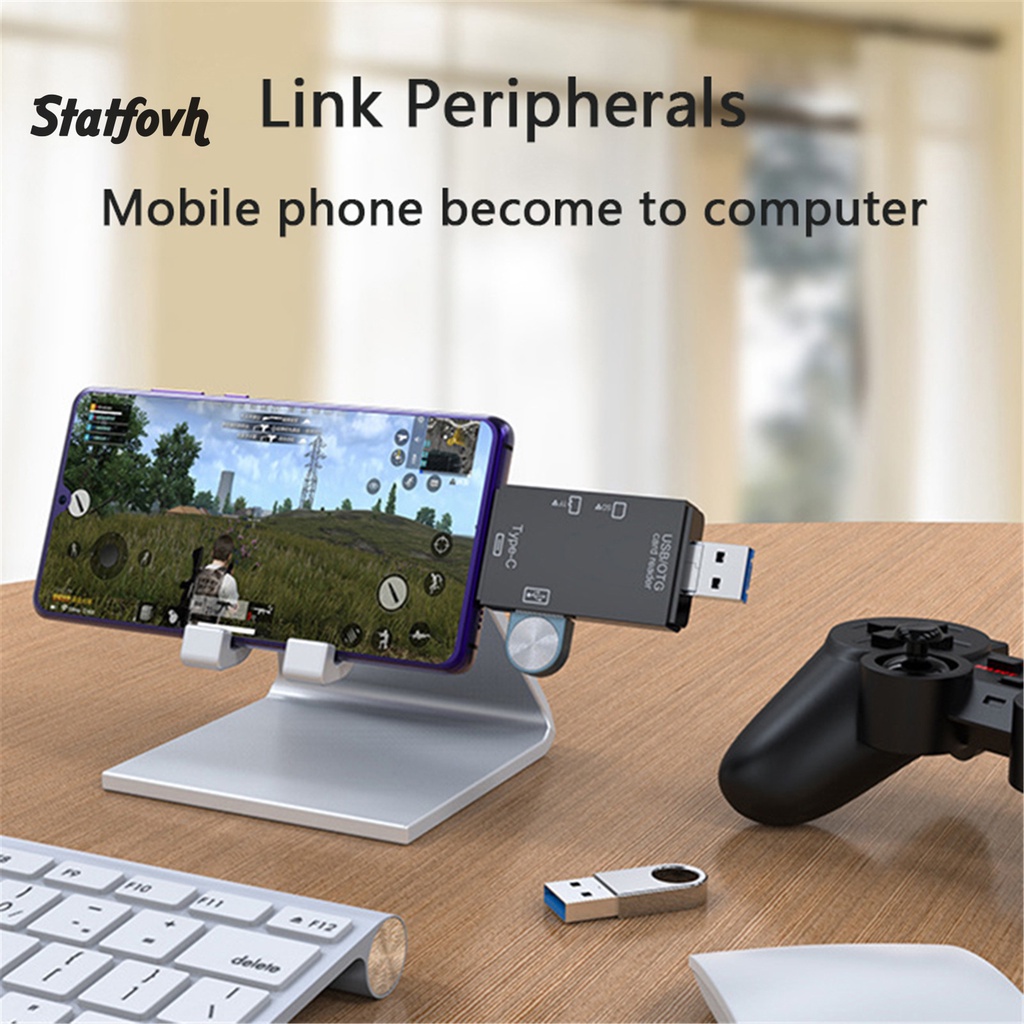 Đầu Đọc Thẻ Nhớ Usb 2.0 Type-C Micro-Sd Tf 3 Trong 1 Đa Năng | BigBuy360 - bigbuy360.vn