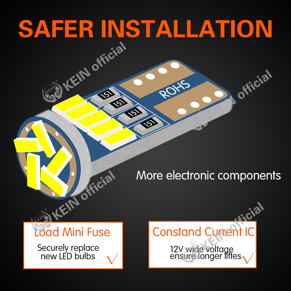 Đèn LED T10 168 194 W5W 12V T10 4014 15SMD Chuyên Dụng Cho Xe Hơi