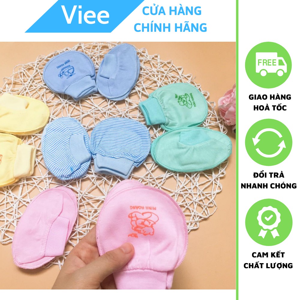 Bộ 10 Đôi Bao Tay, Bao Chân COTTON Cho Bé Sơ Sinh Hàng Cao Cấp - Viee