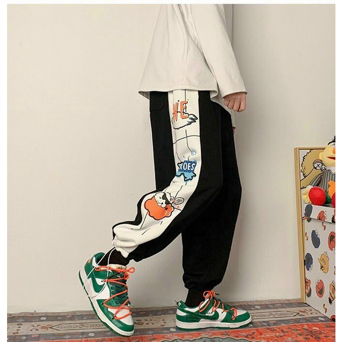 Quần Jogger Thể Thao Unisex - Quần Jogger Ullzang Phối Màu Siêu Hot - LP.STORE