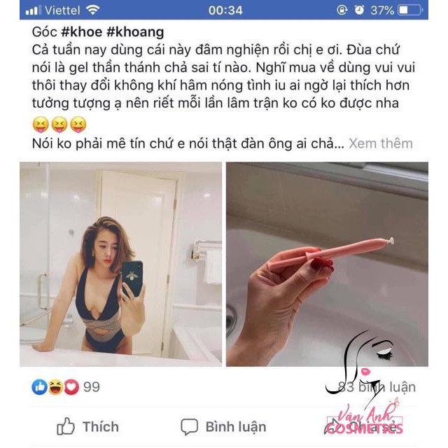 Gel inner phụ khoa -  Đũa Thần - Se Khít Vùng Kín Vệ Sinh Phụ Nữ Hàn Quốc