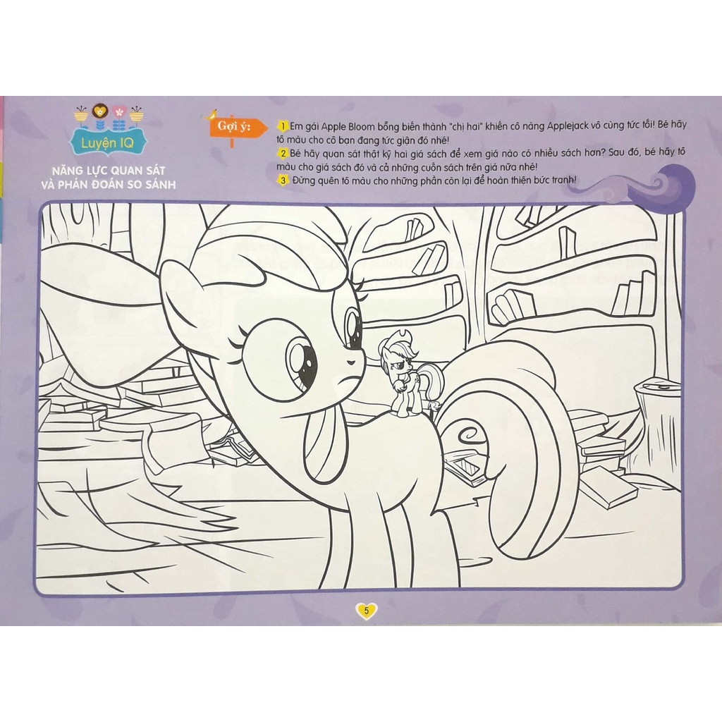 Sách My Little Pony - Tô Màu Sáng Tạo 4Q: Tình Bạn Trong Sáng