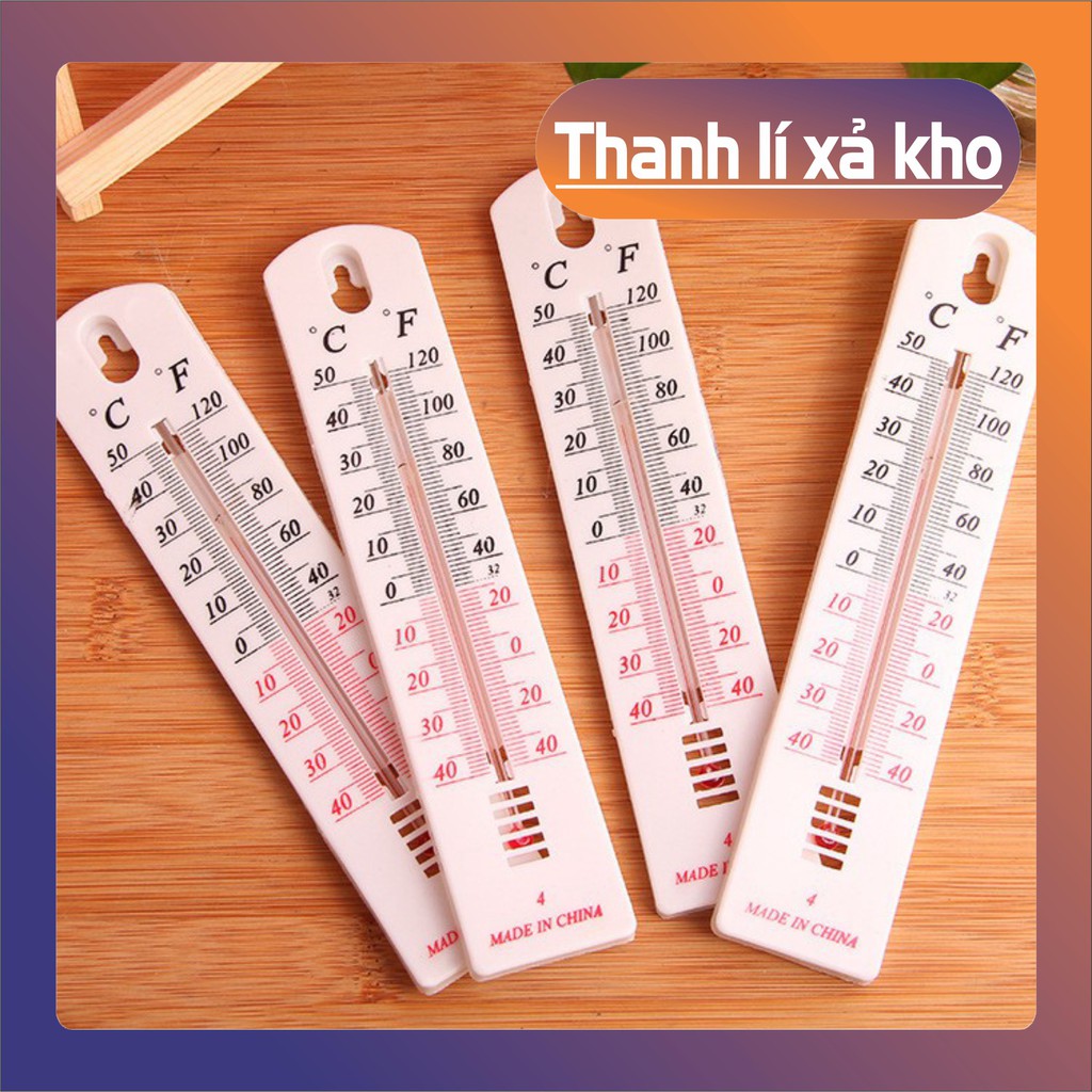 (THANH LÝ)  Nhiệt Kế Bằng Nhựa 40-50°C/-40-120°F Treo Tường Đo Nhiệt Độ Trong Nhà Và Ngoài Trời