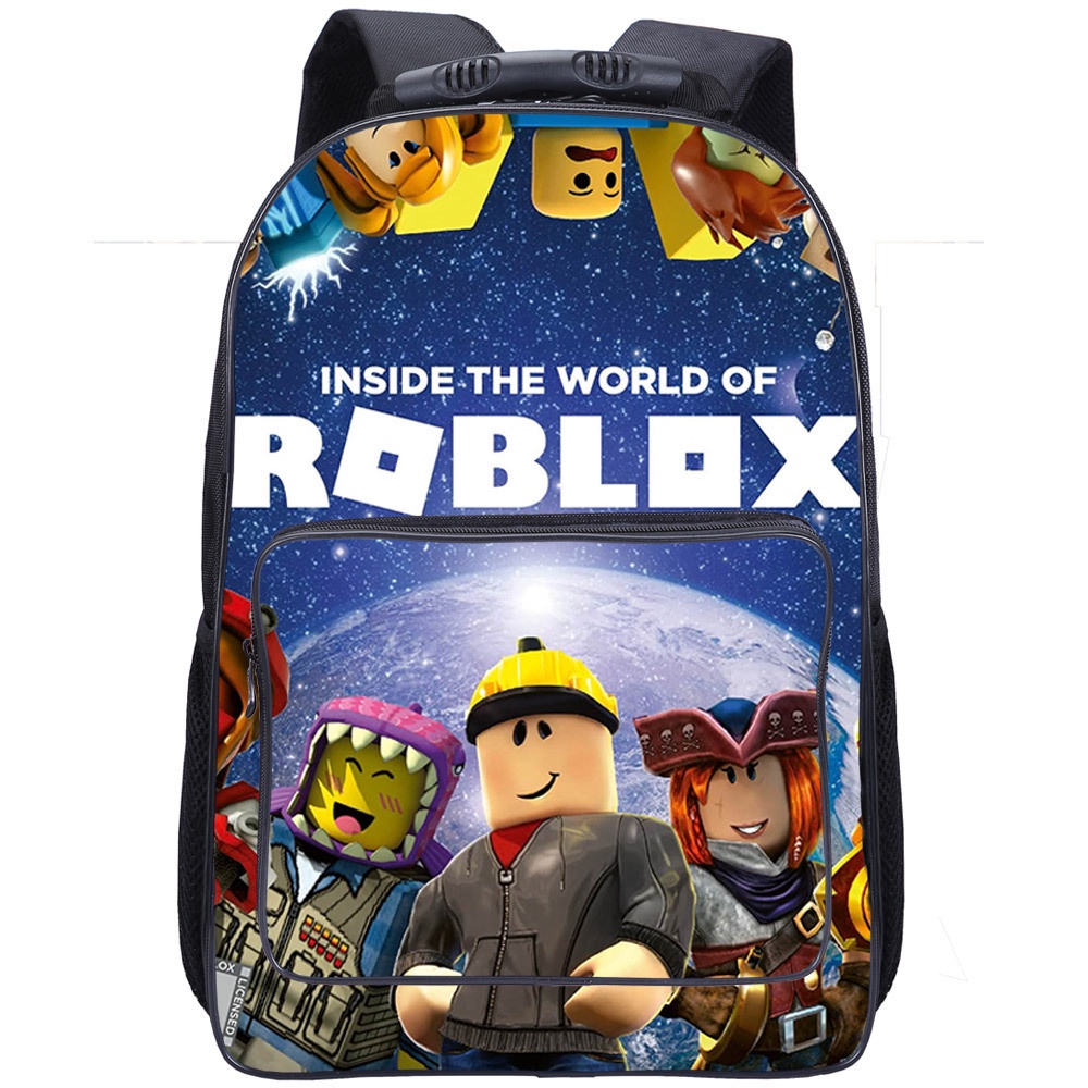 Ba Lô Đi Học Cỡ Lớn In Hình Trò Chơi ROBLOX Dễ Thương Cho Bé Trai