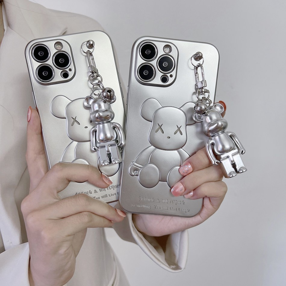 Ốp điện thoại hình gấu đáng yêu cho IPHONE 11 12 13 PRO XS MAX 7 8 PLUS XR 13PRO 11PRO 12PRO MAX 7+ 8+
