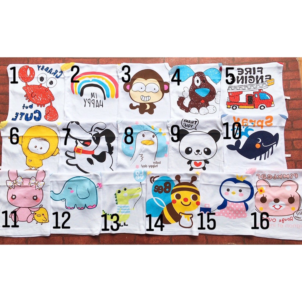 Áo ba lỗ hình kute cho bé trai bé gái - 3LHH