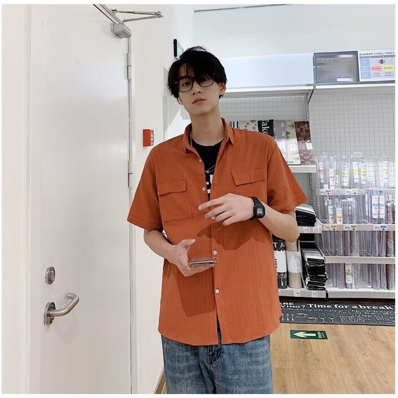 Áo sơ mi đũi cộc tay nam NPV chất đũi Li-nen trẻ trung, năng động, áo sơ mi 4 màu cơ bản dễ phối đồ | BigBuy360 - bigbuy360.vn