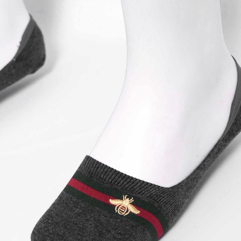 Tất lười GUCCI ong hàng cao cấp, gót silicon chống trượt, chất cotton thoáng mát, co giãn tốt