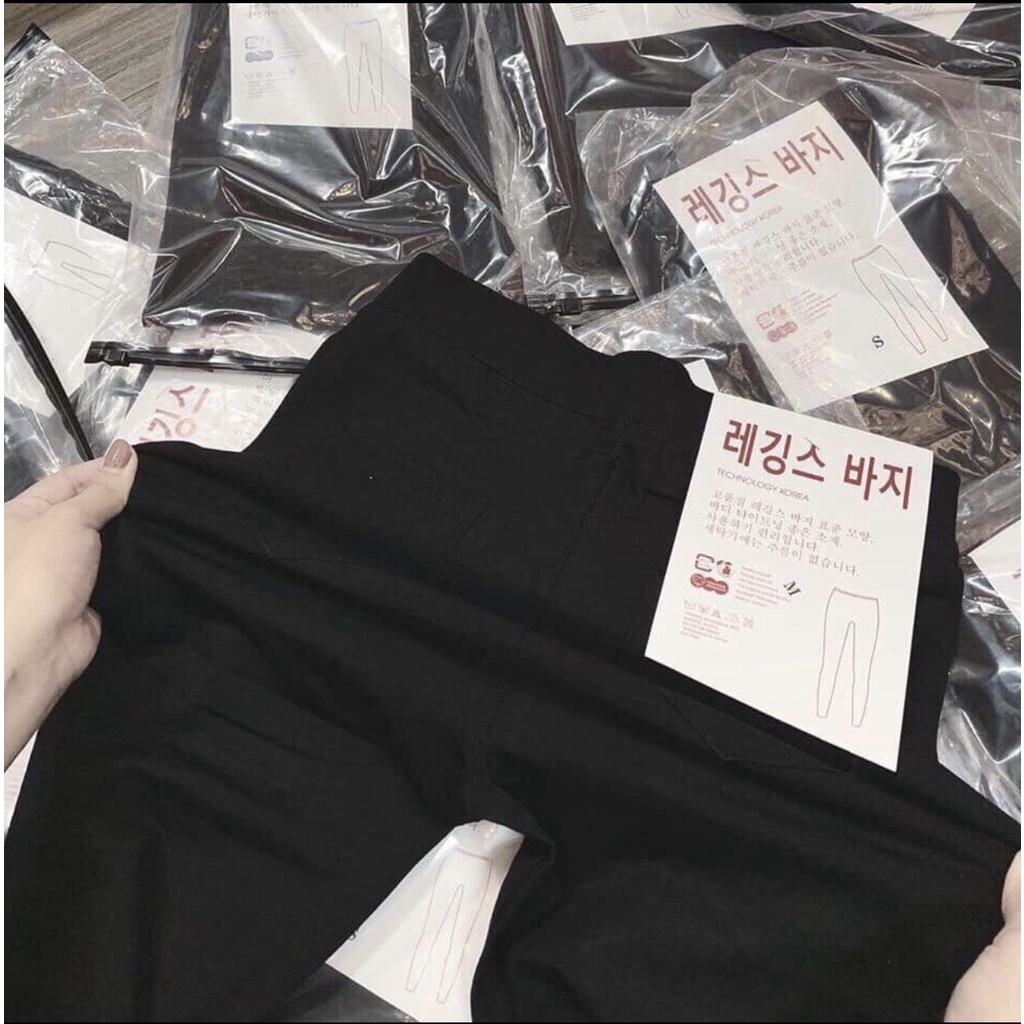 Quần Legging Nữ Dáng Dài Xuất Hàn Túi Sau [ Giá Xưởng ] Siêu co giãn , Nâng mông hàng cao cấp loại 1