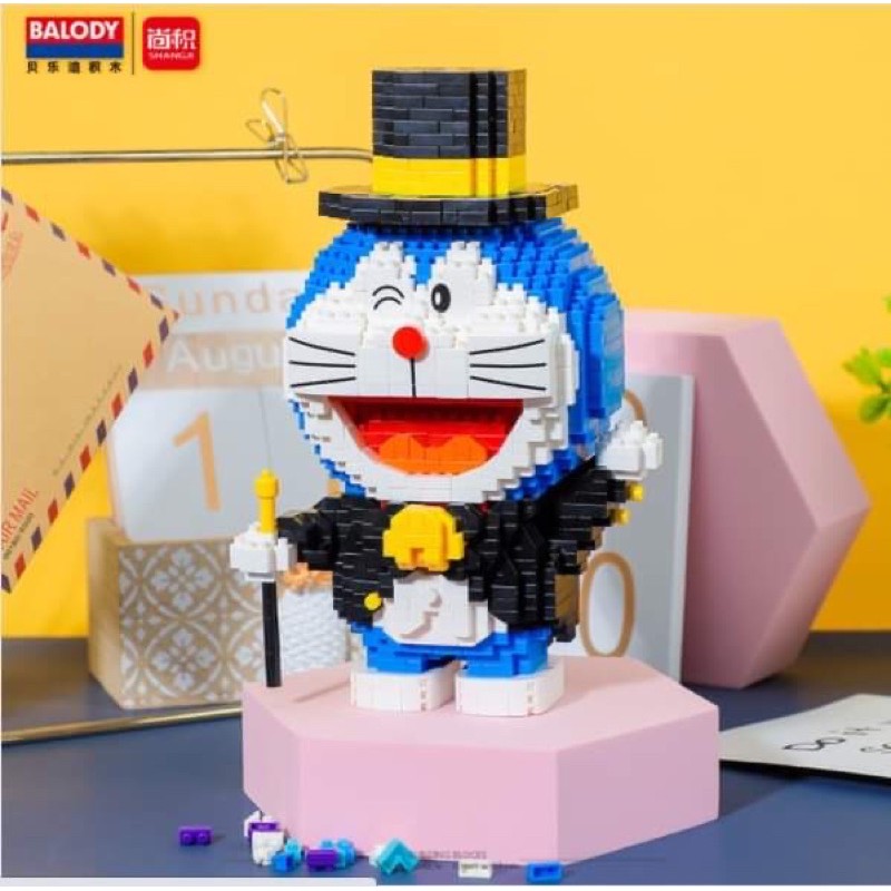 Lego Doremon anime tuổi thơ 6 mô hình Doraemon phiên bản cao cấp NBLUE